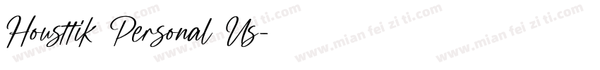 Housttik Personal Us字体转换